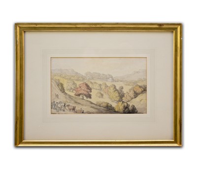 Lot 291 - Thomas Rowlandson (British 1756-1827), Trenant, House of Sir E. Buller, watercolour