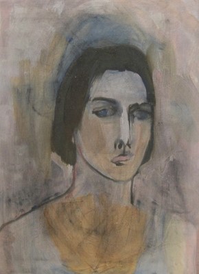 Lot 28 - Wendy Murphy. Portrait of a Lady, oil on canvas
