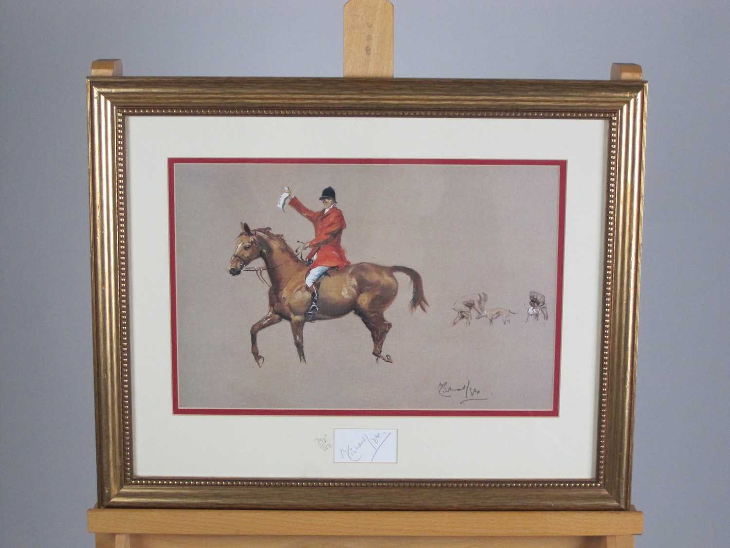 Lot 6 - After Michael Lyne (British, 1912-1989), a set of 4 coursing prints, 398/500, signed (4)