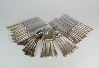 Lot 36 - A collection of silver cutlery