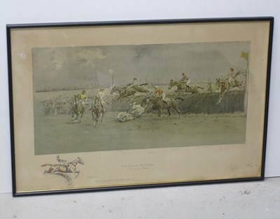 Lot 327 - Snaffles (Charles  Johnson Payne, 1884 - 1967) - 'The Grand National - The Canal Turn'