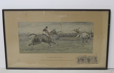 Lot 327 - Snaffles (Charles  Johnson Payne, 1884 - 1967) - 'The Grand National - The Canal Turn'