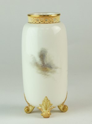 Lot 262 - Royal Worcester vase painted with pheasants by James Stinton