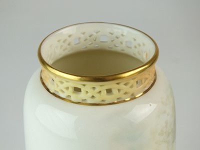 Lot 262 - Royal Worcester vase painted with pheasants by James Stinton