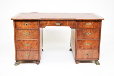 Lot 346 - A Napoleon III twin pedestal desk (provenance:-Wolsfberg Castle, Schloss Henckel-Donnersmarck)