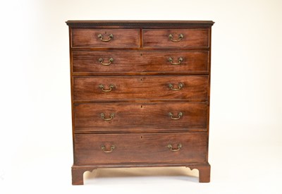 Lot 672 - A George III mahogany chest of drawers