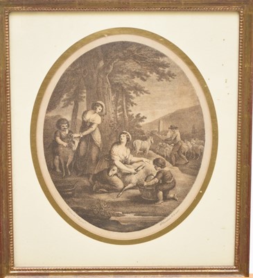 Lot 326 - After Angelica Kauffmann (1741-1807) Three Muses and a Cherub