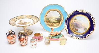 Lot 420 - A group of English bone china and porcelain