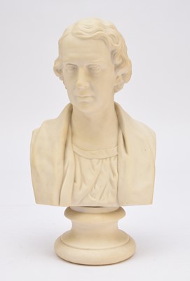 Lot 442 - Scarce Robinson and Leadbeater parian bust of Rev Archibald Campbell Tait