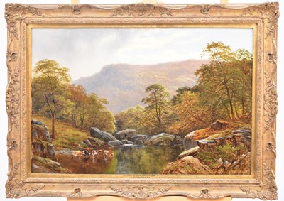 Lot 256 - Benjamin Williams Leader (British, 1831-1923), Betws-y-Coed, oil, 51 x 76cm