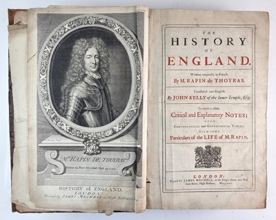 Lot 1035 - RAPIN DE THOYRAS, Paul, History of England.