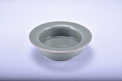 Lot 507 - A Chinese Longquan celadon-glazed brush washer