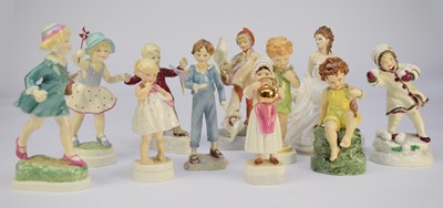 Lot 466 - Eleven Royal Worcester figures