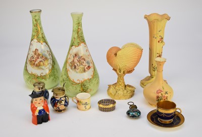 Lot 397 - Group of ceramics and glass including Royal Worcester