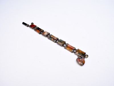 Lot 179 - A Scottish hardstone bracelet