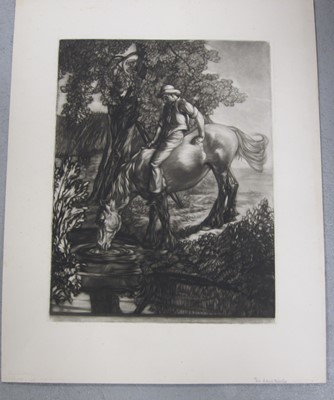 Lot 335 - Robert Charles Peter (1888 - 1980) a folio containing mezzotint engravings