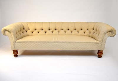 Lot 693 - A late Victorian Chesterfield type sofa