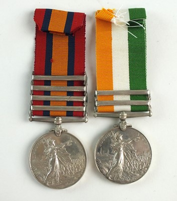 Lot Pair of Boer War medals to Tpr H. Martin