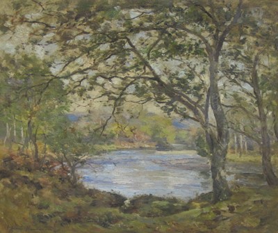 Lot 277 - Joseph Morris Henderson RSA ( Scottish 1863-1936) - River landscapes said to be near Ballantrae