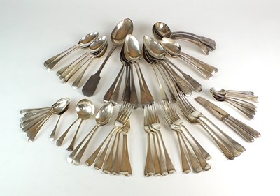 Lot 56 - A harlequin collection of silver flatware