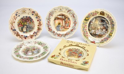 Lot 414 - Wedgwood Foxwood tales plate, Royal Doulton Bunnykins and Brambly Hedge