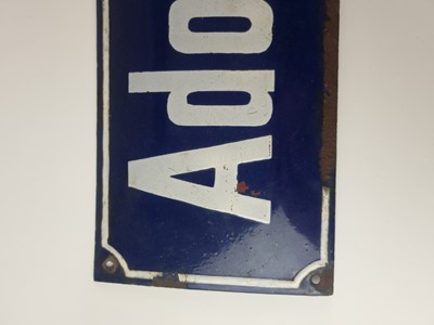 Lot German Third Reich enamel street sign