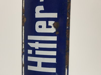 Lot German Third Reich enamel street sign