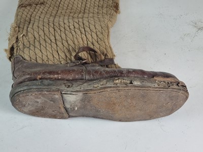 Lot Scarce pair of RAF 'India Pattern' fug boots, worn in the North-West Frontier