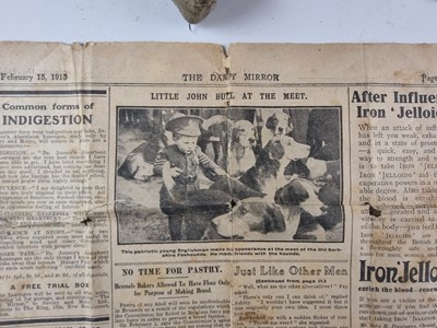 Lot WW1 child's uniform for a Staff Sergeant of the RAMC, with photograph