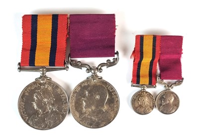 Lot Royal Engineers attributed group of medals and a sword (Sgt. Major A.J Sanford)