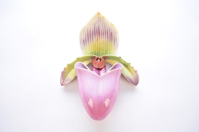 Lot 439 - A Royal Worcester orchid wall pocket