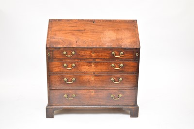 Lot 679 - A George III mahogany bureau