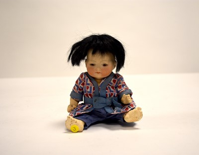 Lot 534 - An Armand Marseille Ellar Baby bisque-headed doll