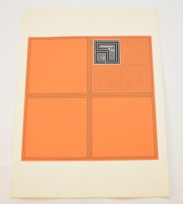 Lot 44 - Gordon House (British, 1932-2005), 'Orange Matrices', '28/75', 50.5 x 50.8cm (I)