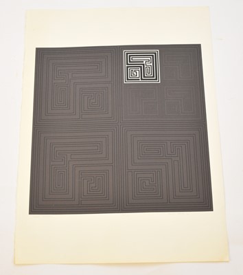 Lot 38 - Gordon House (British, 1932-2005), abstract, 'Black Matrices', '61/75' and ''67', 50.8 x 51cm (I)