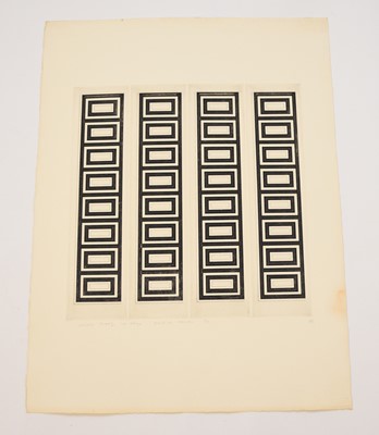 Lot 41 - Gordon House (British, 1932-2005), 'Vertical Screen', ''70', ''Artist's Proof 1st Stage', with another (2)