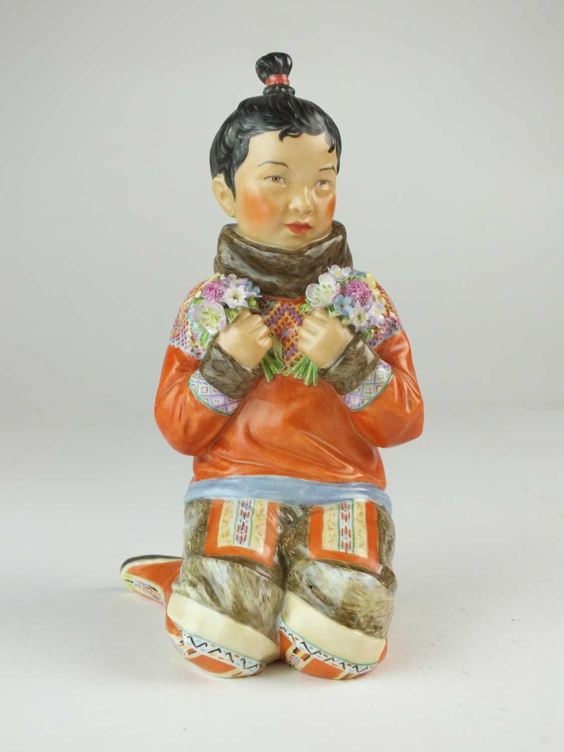 Lot 272 - Royal Copenhagen 'Greenland Girl' designed by Carl Martin-Hansen