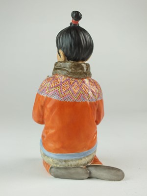 Lot 272 - Royal Copenhagen 'Greenland Girl' designed by Carl Martin-Hansen