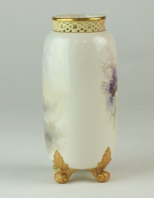 Lot 254 - Royal Worcester vase painted with pheasant by James Stinton