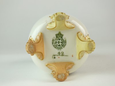 Lot 254 - Royal Worcester vase painted with pheasant by James Stinton