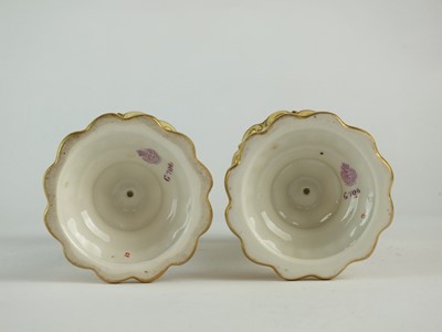 Lot 255 - Pair of Royal Worcester decorated with sheep by Harry Davis