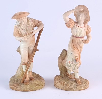 Lot 218 - A pair of Royal Worcester figures