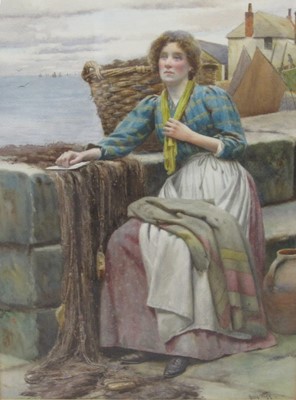Lot 284 - Ralph Todd (British, 1856-1932) 'It may be for years, or it may be forever’, watercolour