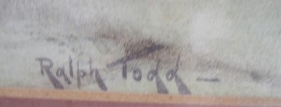 Lot 284 - Ralph Todd (British, 1856-1932) 'It may be for years, or it may be forever’, watercolour