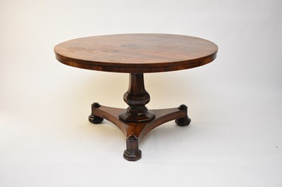 Lot 704 - An early Victorian rosewood veneered breakfast table