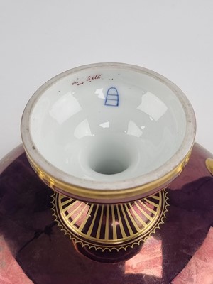 Lot 278 - A Goebel Art Deco figure and a Vienna-style comport dish