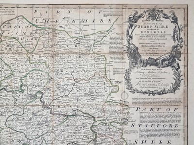 Lot 1076 - BOWEN, Emanuel, An Accurate Map of Shropshire