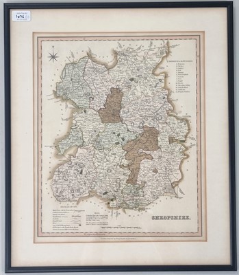 Lot 1076 - BOWEN, Emanuel, An Accurate Map of Shropshire