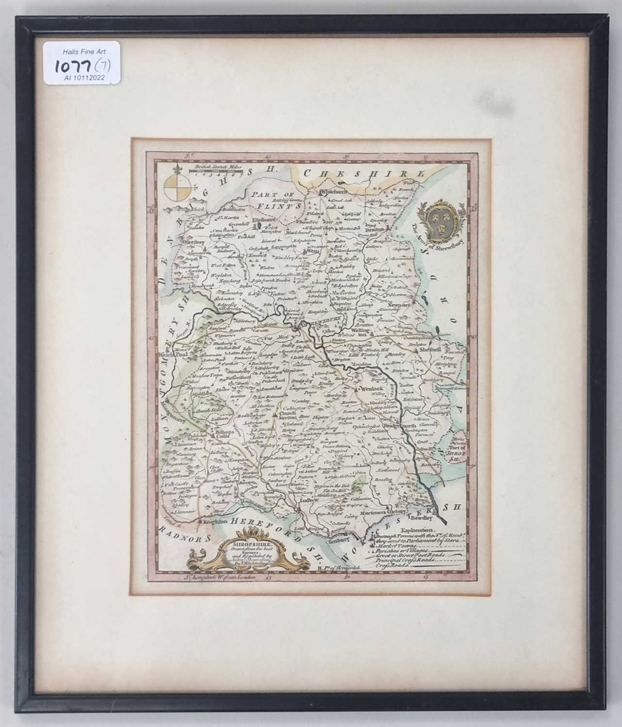 Lot 1077 - MAPS OF SHROPSHIRE and Worcestershire