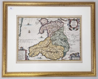Lot 1072 - Lloyd, Humphrey, Map of Cambriae (Wales)